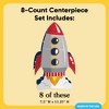 Big Dot of Happiness 3D Blast Off to Outer Space Centerpiece Table Decorations, Freestanding Rocket Baby Shower or Birthday Centerpieces - 8 Count - 4 of 4