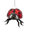 Kurt Adler Noble Gems Glass Ornament for Christmas Tree, Ladybug, 3" - 2 of 4