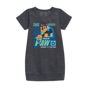 - Paw Patrol - Team Paw Chase Graphic Short Sleeve Fleece Dress - 1 of 4