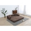 77.9" Convertible Sleeper Sofa Bed,3-Seater Folding Couch,Soft Corduroy Upholstered Sofa Bed for Living Room Bedroom-Baofuwish - 2 of 4