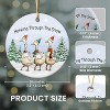 Lomsoe Duck Ornaments for Christmas Tree Christmas Ceramic Ornament Duck Lovers Gift Farm Animal Ornaments for Xmas Tree Decor Christmas Gift - 2 of 4