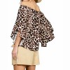 Women's Off the Shoulder Leopard Printed Top - Vine & Love - 3 of 3
