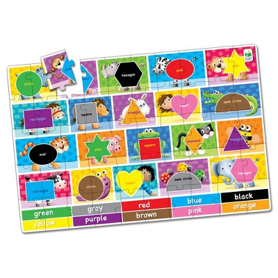The Learning Journey Jumbo Floor Puzzles Colors and Shapes (50 pieces)
