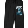 Jurassic Park T-rex Men's Black Sleep Pajama Pants - 2 of 3