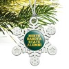 North Dakota State Bison Alumn Metal Snowflake Christmas Tree Holiday Ornament - 2 of 3