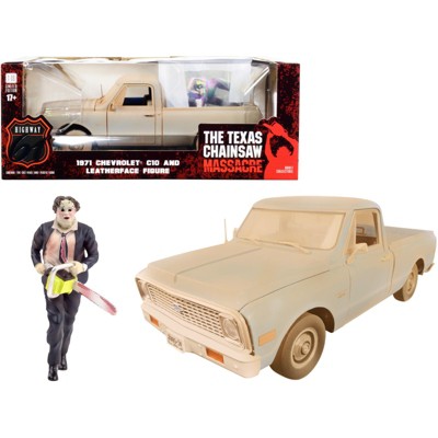 1971 Chevrolet C10 Pickup Truck Dirty Version w/Figurine "The Texas Chain Saw Massacre" 1974 Movie 1/18 Diecast Model Highway 61