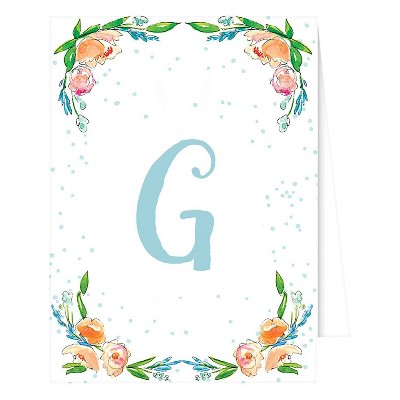 10ct "G" Monogram Floral Crest Note Cards Collections White