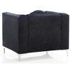 38" Upholstered Contemporary Sloped Arm Chair with Durable Construction and Quick Assembly - 4 of 4