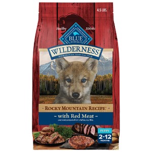 Blue Buffalo Wilderness Beef Flavored Puppy Dry Dog Food - 4.5lbs - 1 of 4