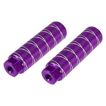 Unique Bargains Universal Axle Rear Foot Pegs Footrests for BMX MTB Bike Bicycle Axles Pedals Purple 3.94"x1.10" 1 Pair