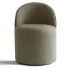 Comfy Accent Chair Armless Upholstered Accent Chair​ with Castors Rolling Accent Chair Living Room -Tanpinhause - 2 of 4