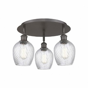 Salina - 3 Light Flush Mount In Industrial Style-9.5 Inches Tall and 16.75 Inches Wide - 1 of 1