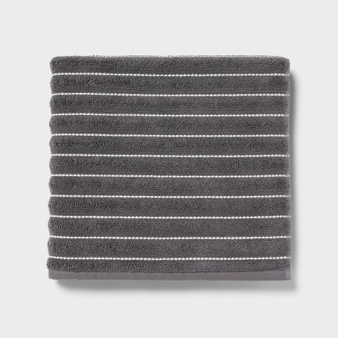 Grey Stripe Tribeca Hand Towel