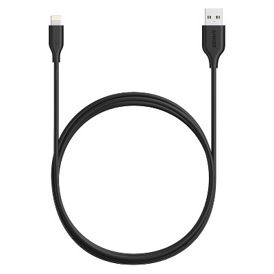 Anker 6' PowerLine Lightning to USB-A Round Cable - Black