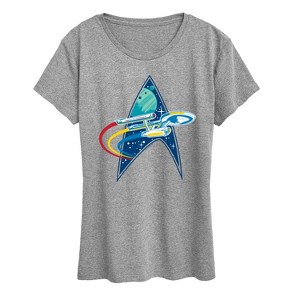 Women's - Star Trek - Enterprise Space Warp Short Sleeve Graphic T-Shirt - 1 of 4