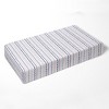 Bacati - Olivia Print Garland Coral Navy 100 percent Cotton Universal Baby US Standard Crib or Toddler Bed Fitted Sheet - 3 of 4