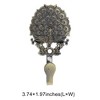 Unique Bargains Curtain Holdbacks Peacock Wall Hooks Zinc Alloy 3.74"x2.36" 1 Pair - 3 of 4