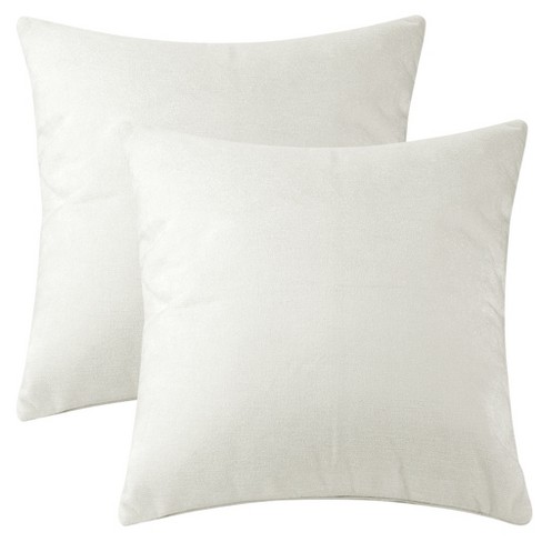 Two Solid White Pillow Covers White Throw Pillows White Couch Pillow Cushion  Cover White Accent Pillow Throw Pillow 