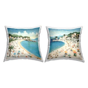 Stupell Industries Tropical Beach Water Inlet (Set of 2) - 1 of 3