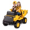 Kid Trax 12V CAT Mining Dumptruck Powered Ride-On - Yellow - image 4 of 4