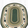 Earth Rugs Oval Patch Tread Rug – 4'x6', Bear Timbers Design, Braided Jute Lodge Accent, Rustic Cabin Style - 3 of 3
