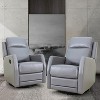 Artful Living Design Ofelia Swivel Set of 2 Recliners - 2 of 4