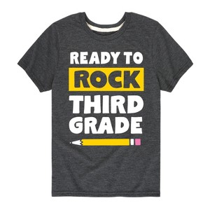 Boys' - Instant Message - Ready to Rock Third Grade Short Sleeve Graphic T-Shirt - 1 of 4