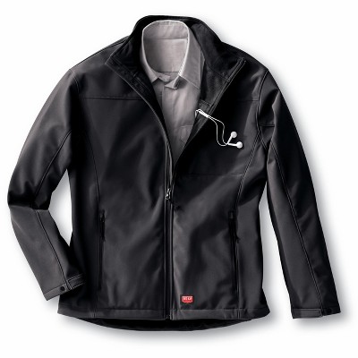 Red Kap Men's Deluxe Soft Shell Jacket, Black - S — фото 3