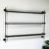 VIP Metal 58 in. Black Wall Mounted Rack - 2 of 4
