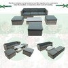 52.19"Patio Furniture Sets, 5-Piece Patio Wicker Sofa with Adustable Backrest, Cushions Gray - 3 of 4