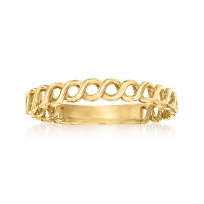Ross-Simons 10kt Yellow Gold Curb-Link Ring