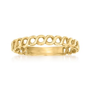 Ross-Simons 10kt Yellow Gold Curb-Link Ring - 1 of 4
