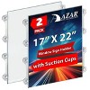 Azar Displays Clear Acrylic Window/Door Sign Holder Frame with Suction Cups 17''W x 22''H, 2-Pack - image 2 of 4