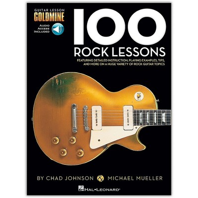 Hal Leonard 100 Rock Lessons  Guitar Lesson Goldmine Series (Book/Online Audio)