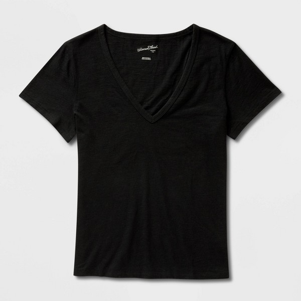 Camiseta de Cuello V Icónica de Manga Corta para Mujer - Universal Thread™ 4