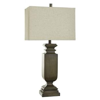 Dorthy Traditional Table Lamp Brown Faux Wood Finish - StyleCraft