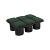 Meridian Furniture,Pavilion Boucle Fabric Bench - 4 of 4