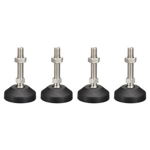 Unique Bargains Nylon Non-Skid Adjustable Furniture Leveling Feet for Chairs 4 Pcs - 1 of 4