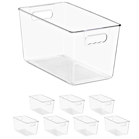 Sorbus 8 Pack X-Large Clear Storage Containers for Pantry, Fridge, Cabinet, Closet & Kitchen Organization