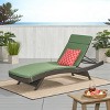 Christopher Knight Home Salem Outdoor Wicker Armless Adjustable Chaise Lounge with Cushion - 2 of 4