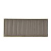 Riebe Contemporary Handmade Channel Stitch Ottoman Bench Dark Cream/Matte Gold - Christopher Knight Home: Artisan Crafted, Iron Sled Base - 3 of 4
