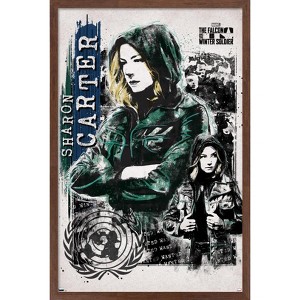 Trends International Marvel Comics Falcon and Winter Soldier - Sharon Carter Framed Wall Poster Prints - 1 of 4