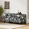 Lyngins Polyester Storage Benches with Floral Patterned Fabric,Upholstered Storage Ottoman Bench for Living Room,Bedroom - 2 of 4