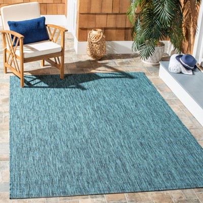 Contemporary Gray 5' x 7' Easy-Care Synthetic Area Rug