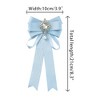 INSPIRE CHIC Women's Pre-Tied Ribbon Satin Elegant Bowknot Tie Brooches with Rhinestones - 2 of 4