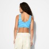Women's French Terry Slim Fit Deep V-Neck Tank Top - Wild Fable™ - 3 of 4