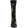 Memoi Women's "Gifted Trees" Holiday Crew Sock Black 9-11 - 2 of 3