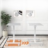 DSVIMOY End Table with Adjustable Rolling, Laptop Computer Cart Desk for Home, Office, Classroom, Overbed Table, White, 25.5"*18.8"*43.3" - 2 of 4