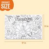 Joyfy 24 Pcs Thanksgiving Coloring Placemats, Turkey Coloring Paper Table Mats, Make Own Art & Craft Kit for Kid School Activities Party(No pigment) - 4 of 4