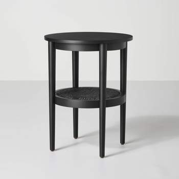 Wood & Cane Round Accent Side Table - Hearth & Hand™ with Magnolia